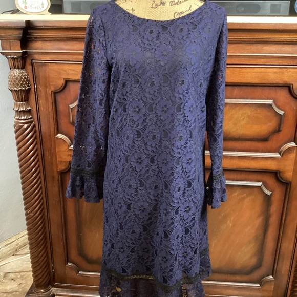 Perceptions Lace Dress - Picture 1 of 8